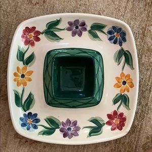 gail pittman daisy chain chip and dip platter